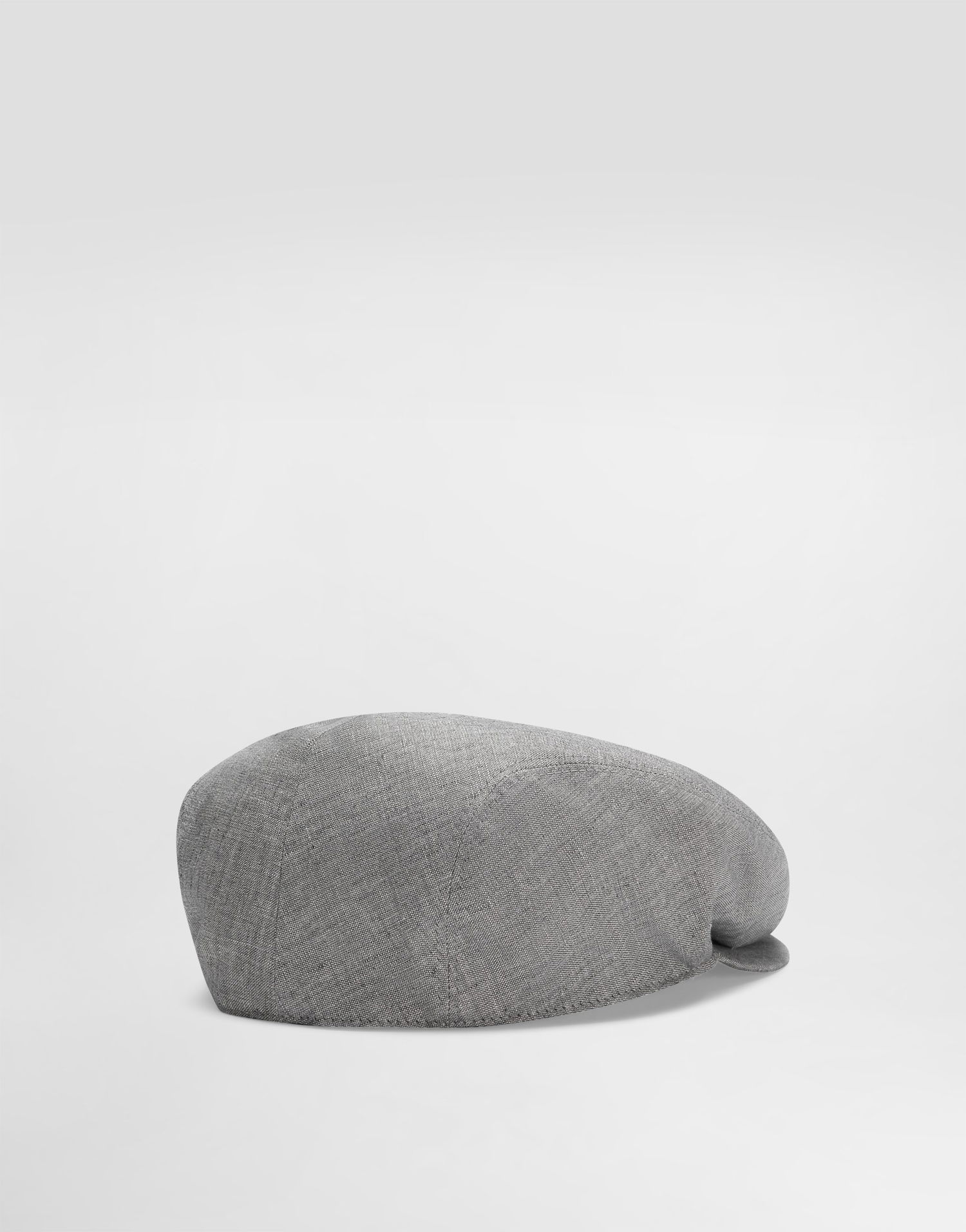 Šiltovka Dolce & Gabbana Dolce & Gabbana Washed Linen Canvas Flat Cap Šedá | GH587AFU4MFS8290, 1