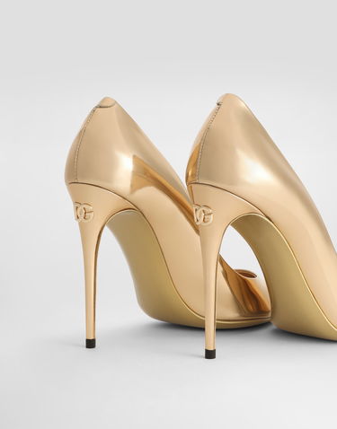 Tenisky a topánky Dolce & Gabbana Calfskin Pumps With Metal Heel Metalická | CD1841AY82889869, 3