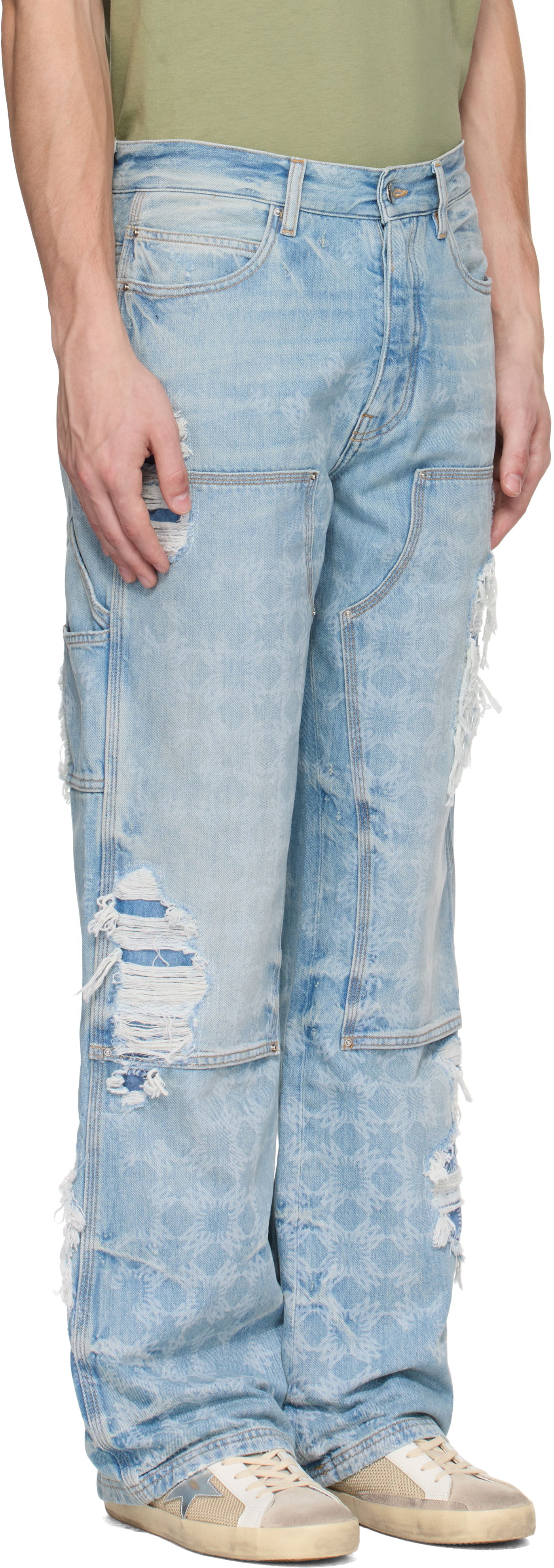 Džínsy AMIRI AMIRI Repair Carpenter Jeans Modrá | AMDNGH1094, 1
