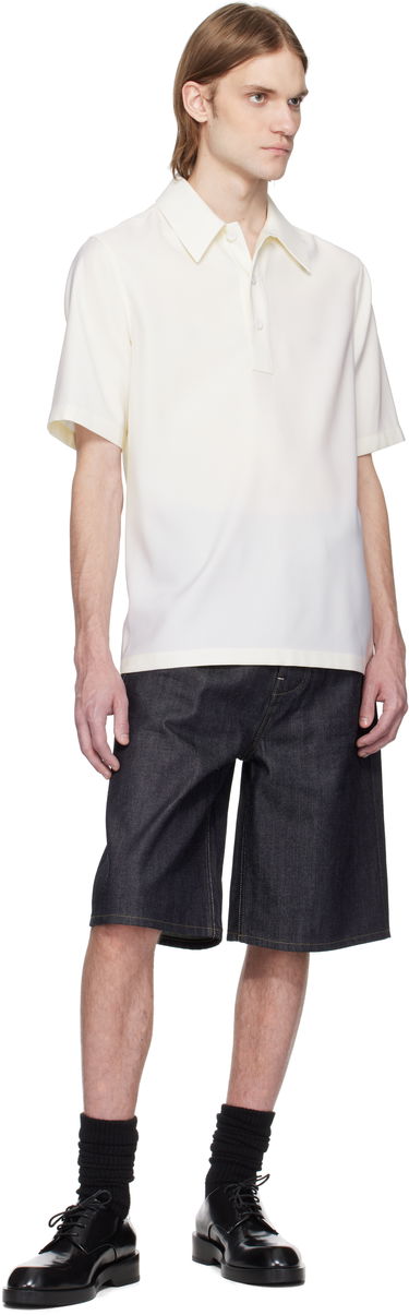 Polo tričko Jil Sander Jil Sander Virgin Wool Polo Biela | J21DL0223_J40224, 3