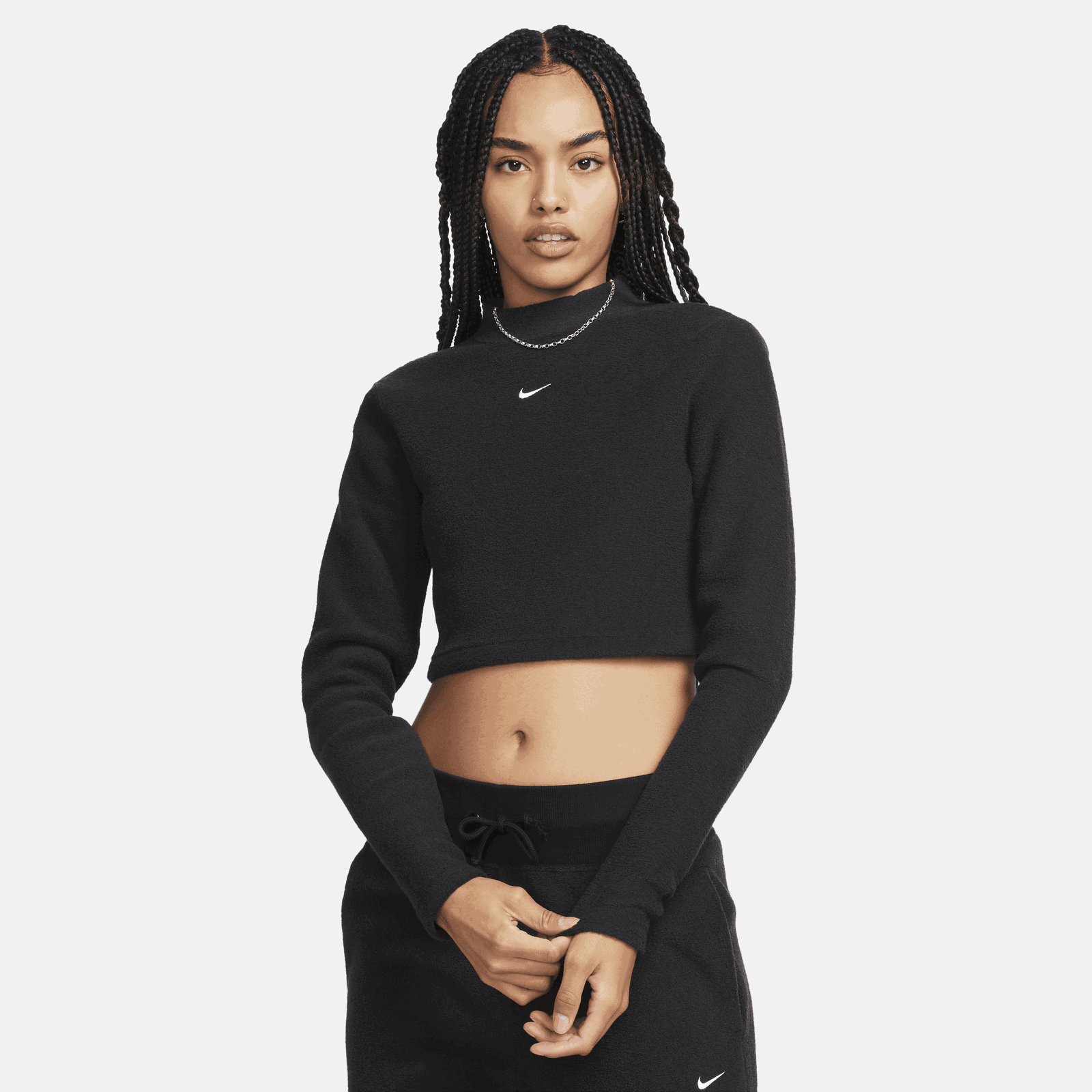 Sportswear Phoenix Plush Cropped Long Sleeve Top