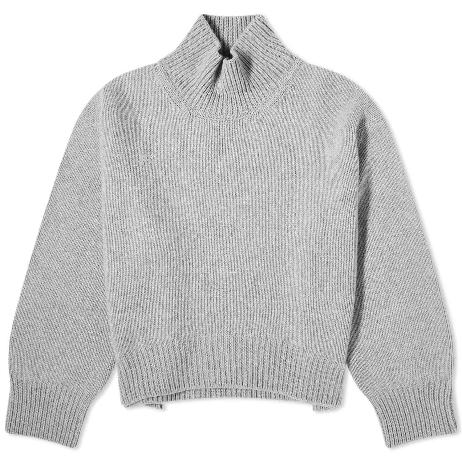 Sveter PANGAIA Recycled Cashmere Chunky Turtleneck Sweater X-Large Šedá | 100006729268, 0