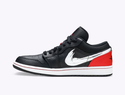 Limitované edície Jordan Air Jordan 1 Low "Brushstroke Swoosh - Black Red" Čierna | DA4659-001