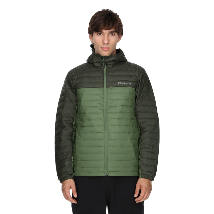 Prešívaná bunda Columbia Silver Falls™ II Hooded Puffer Jacket Zelené | 2098721352