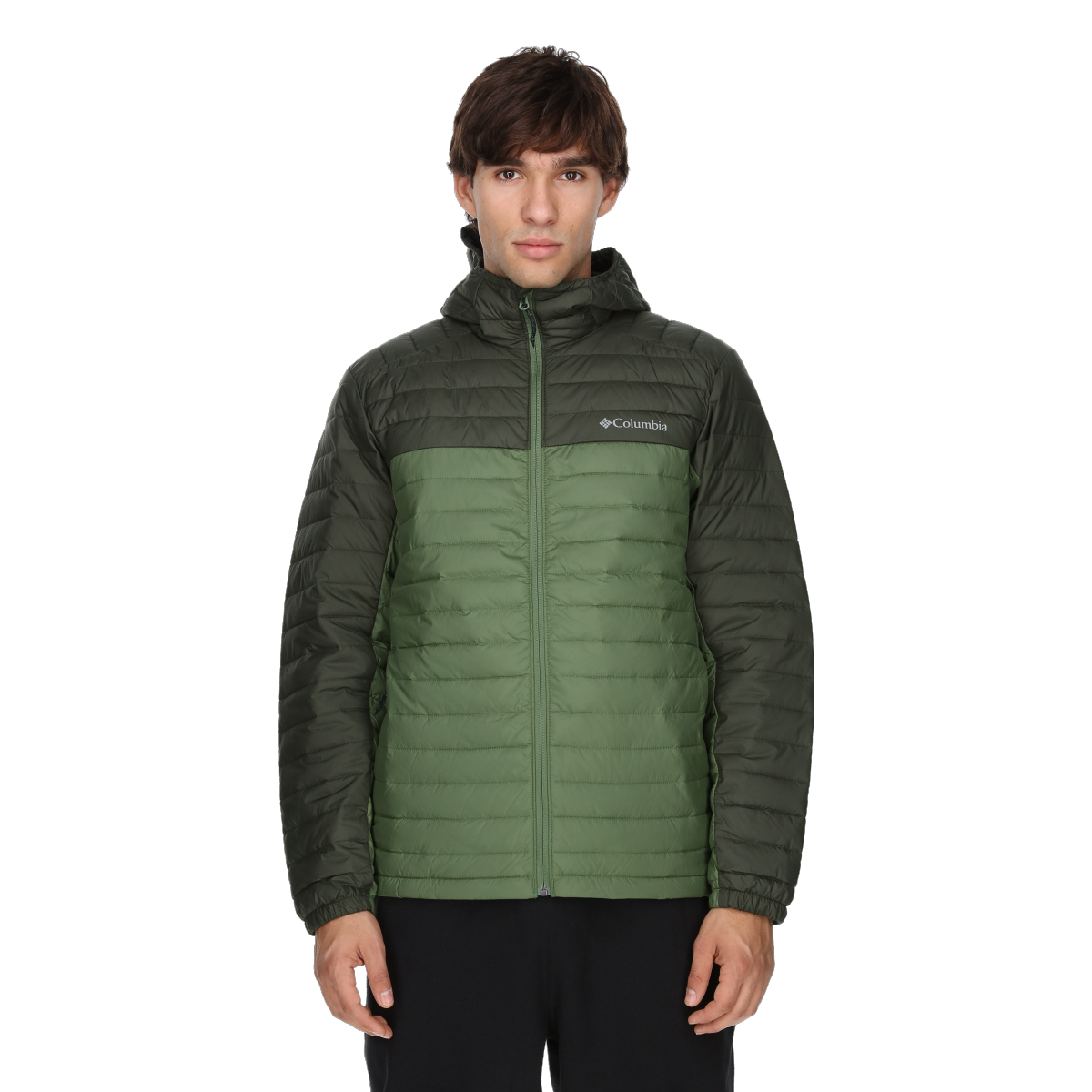 Prešívaná bunda Columbia Silver Falls™ II Hooded Puffer Jacket Zelené | 2098721352, 0
