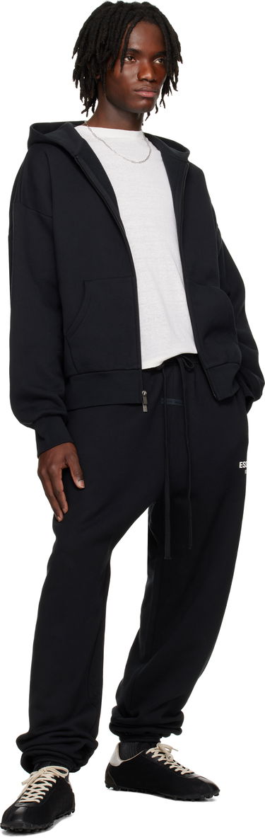 Mikina Fear of God ESSENTIALS Classic Full Zip-Up Hoodie Čierna | 192AS254780F, 4