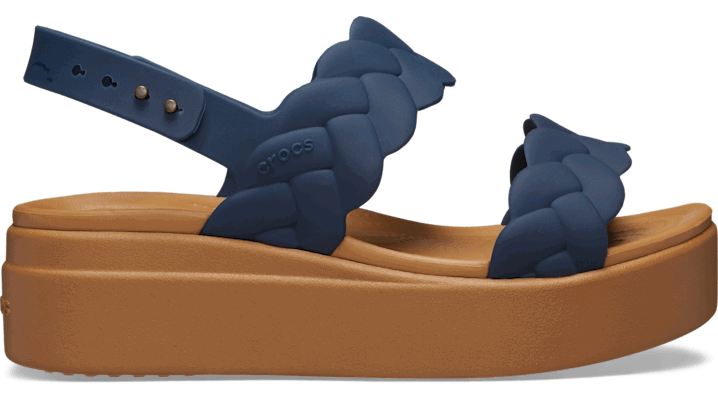 Tenisky a topánky Crocs Brooklyn Woven Low Sandals Modrá | 209977-410