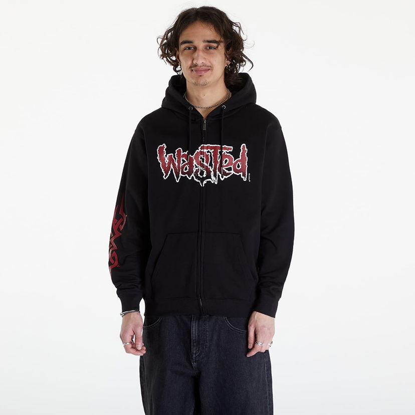 Mikina Wasted Paris Hoodie Zip Blind Black Čierna | WP_000061