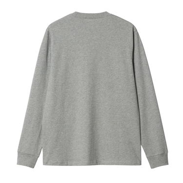 Mikina Carhartt WIP L/S Base T-Shirt "Grey Heather / Black" Šedá | I026265_00K_XX, 2