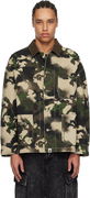 A Bathing Ape Map Camo Work Jacket