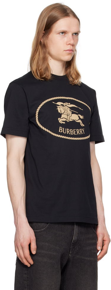 Tričko Burberry Burberry Knight Stamp T-Shirt Čierna | 8110953, 1
