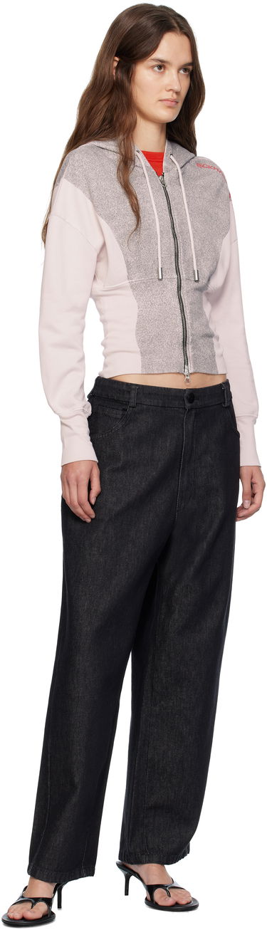 Mikina Eckhaus Latta Eckhaus Latta Snatched Zip-Up Hoodie Ružová | 4000-EL-PF25-P -, 3