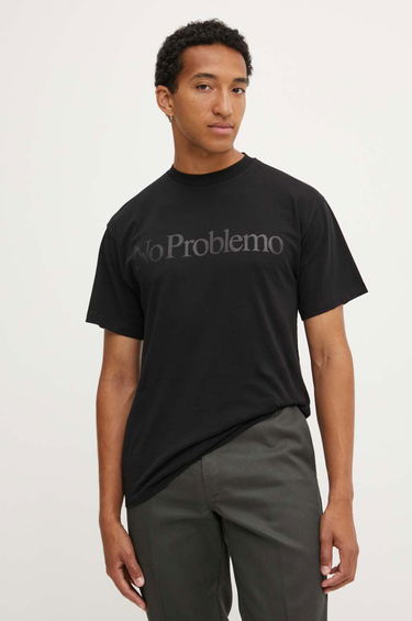 Tričko Aries T-Shirt With Print Čierna | COAR60002.BLACK, 0