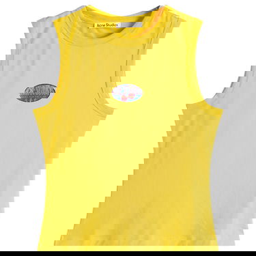 Tričko Acne Studios Sleeveless T-Shirt, Size Large Žltá | AL0471-AXK, 0
