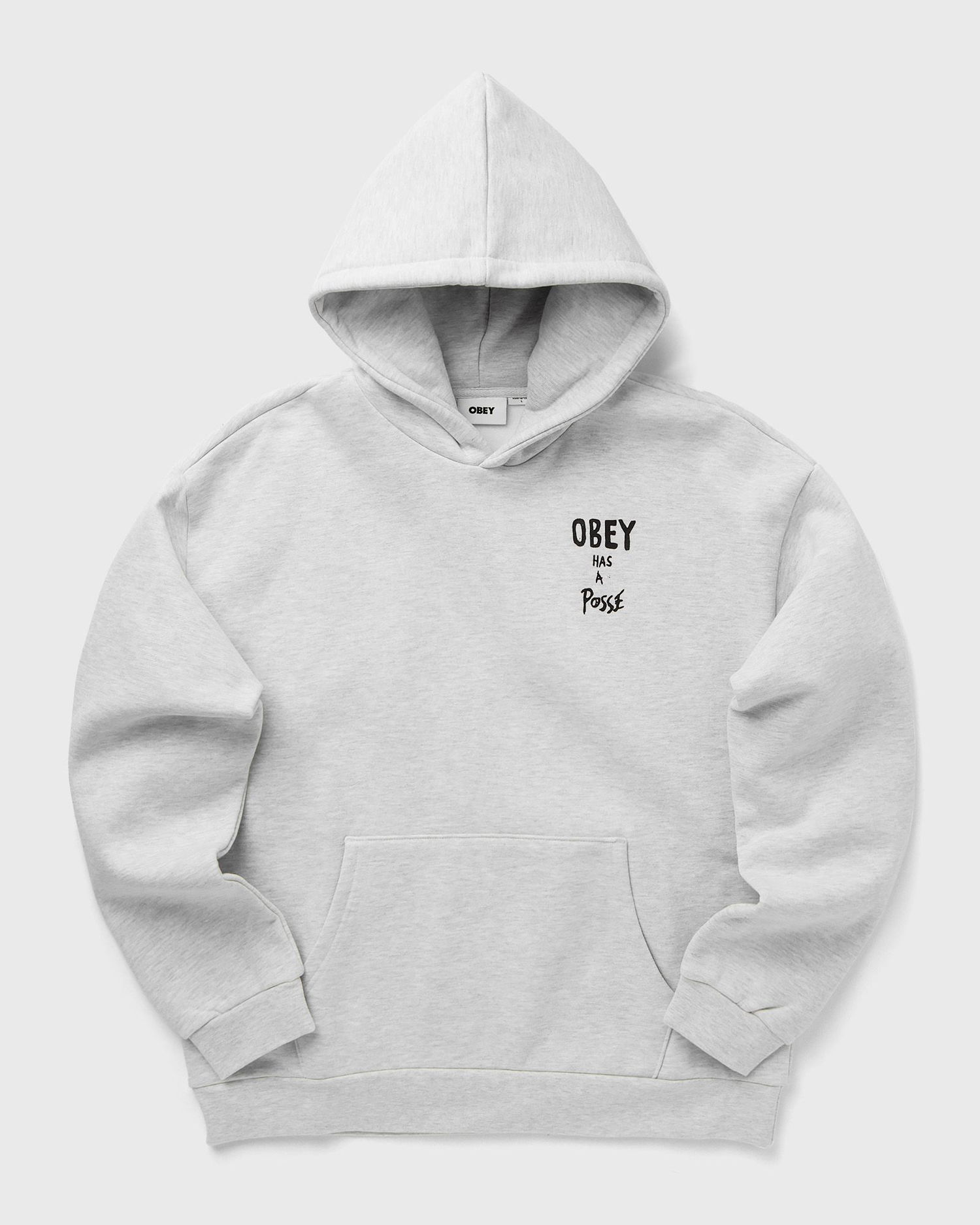 Mikina OBEY Posse Extra Heavy Hoodie Šedá | 112470231-AGRY, 0