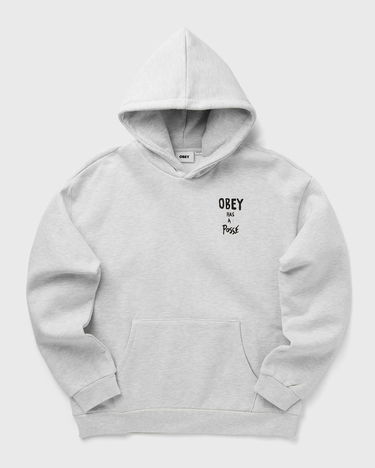 Mikina OBEY Posse Extra Heavy Hoodie Šedá | 112470231-AGRY, 0