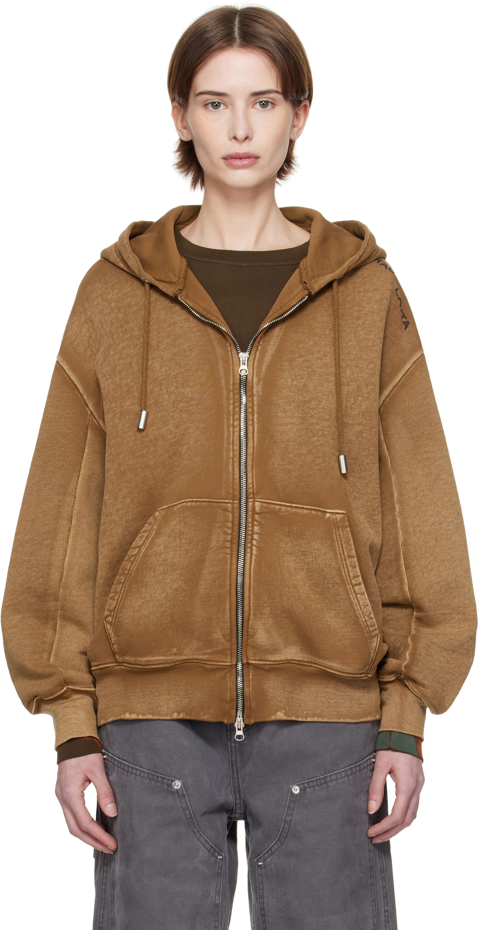 Eckhaus Latta Zip Hoodie