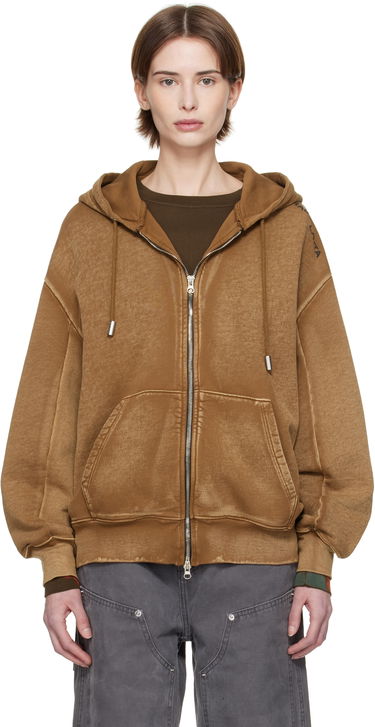Mikina Eckhaus Latta Eckhaus Latta Zip Hoodie Hnedá | 1103-EL-PS25-B -, 0