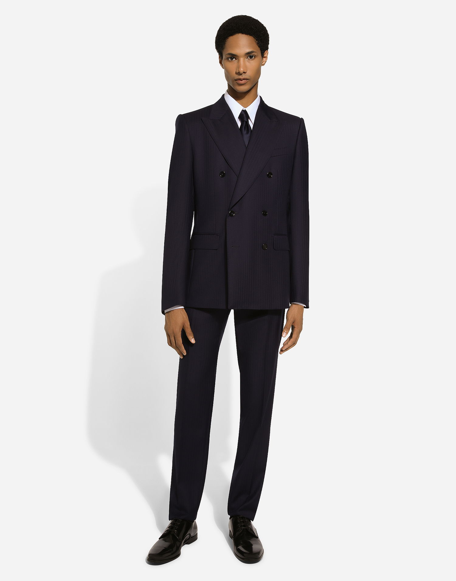 Bunda Dolce & Gabbana Double-breasted Wool Jacket Modrá | G2QU4TFC2FIB0387, 1