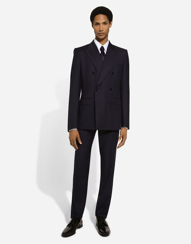 Bunda Dolce & Gabbana Double-breasted Wool Jacket Modrá | G2QU4TFC2FIB0387, 1