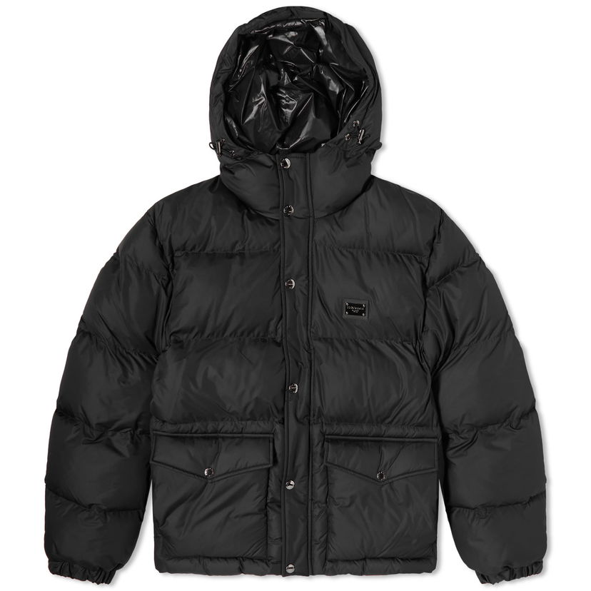 Prešívaná bunda Dolce & Gabbana Plate Covertible Down Jacket Gilet Black Čierna | G9AOKTGG781-N0000