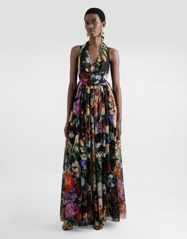 Šaty Dolce & Gabbana Dolce & Gabbana Flower Bouquet-Print Halter Dress Rôznofarebný | F6ALPTIS1Y5HN5PC, 1