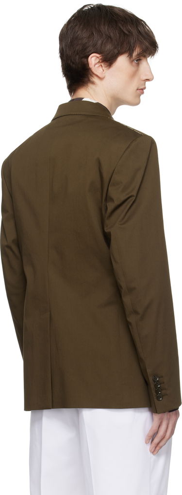 Bunda Dolce & Gabbana Dolce&Gabbana Double-Breasted Technical Gabardine Blazer Hnedá | G2TV8TFUFNV, 2