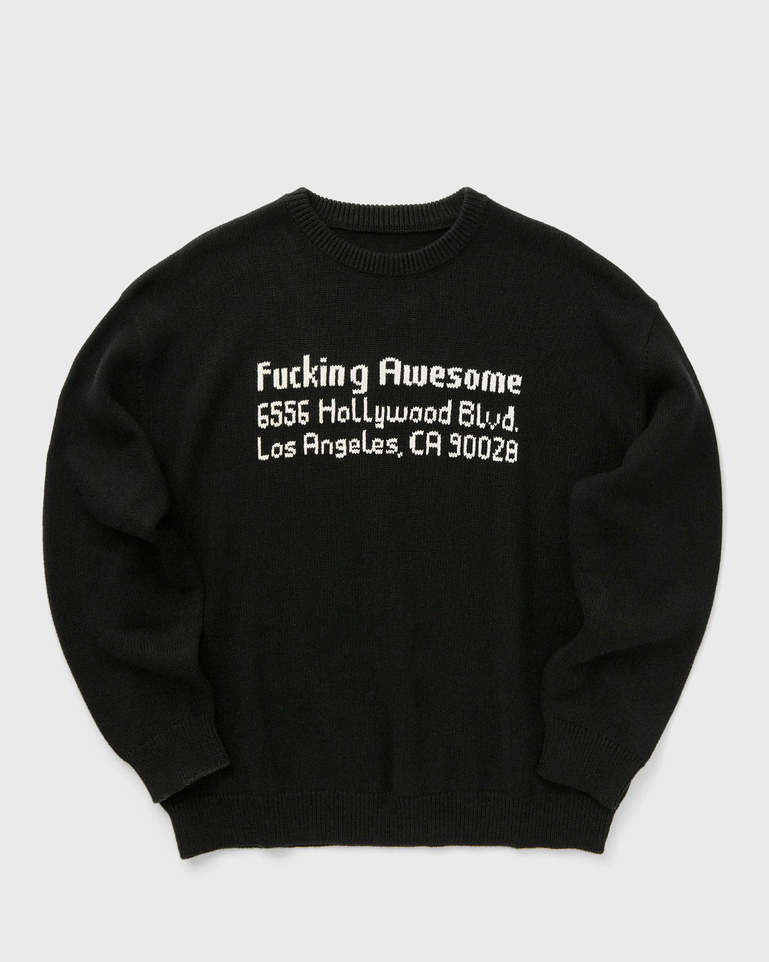 Sveter Fucking Awesome FA Hollywood Crewneck Sweater Čierna | PN20020-BLACK, 0