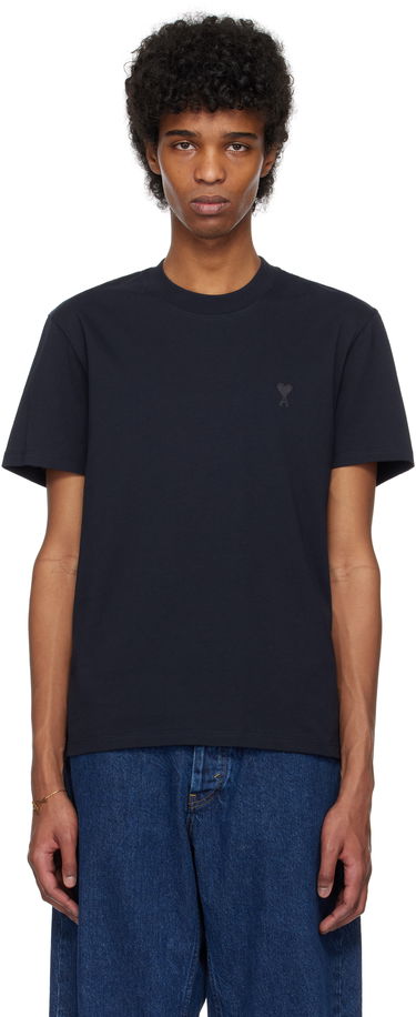 Tričko AMI AMI Paris Ami de Coeur Cotton T-Shirt Navy | BFUTS003.724, 0