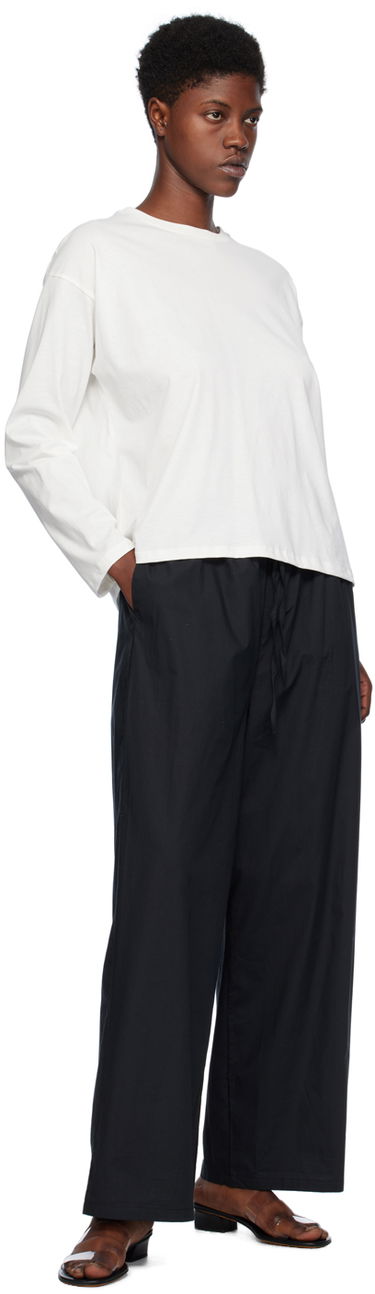 Tričko Baserange Loose Long Sleeve T-Shirt Biela | TOLOS-CO-SP24, 3