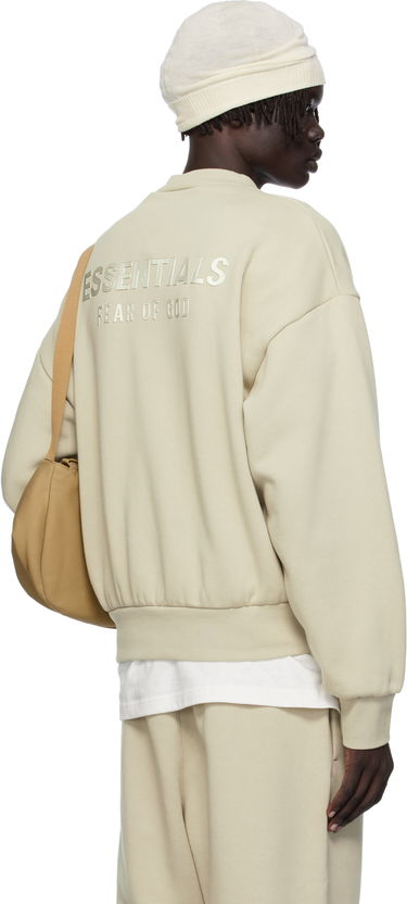 Mikina Fear of God Fear of God ESSENTIALS Classic Fit Fleece Crewneck Sweatshirt Béžová | 192SP252046F, 2