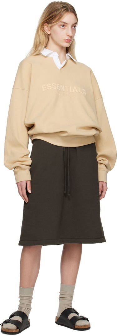 Sukňa Fear of God Fear of God ESSENTIALS Drawstring Midi Skirt Hnedá | 160BT225030FW, 3