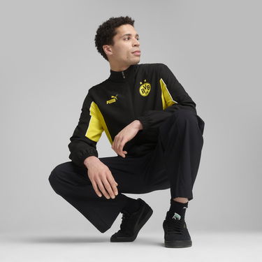 Vetrovka Puma Borussia Dortmund ftblARCHIVE Men's Track Jacket Čierna | 779108_02, 2
