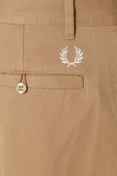 Nohavice Fred Perry Fred Perry Straight Leg Twill Chino Trousers Hnedá | T6530.363, 4