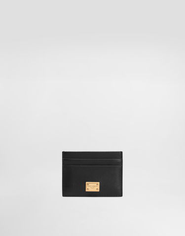 Peňaženka Dolce & Gabbana Dolce & Gabbana Plongé Calfskin Card Holder Čierna | BI0330A9S2580999, 0