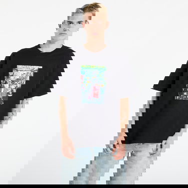 Tričko Pleasures Harajuku Graphic Print T-Shirt Čierna | P25DP018-BLACK, 0