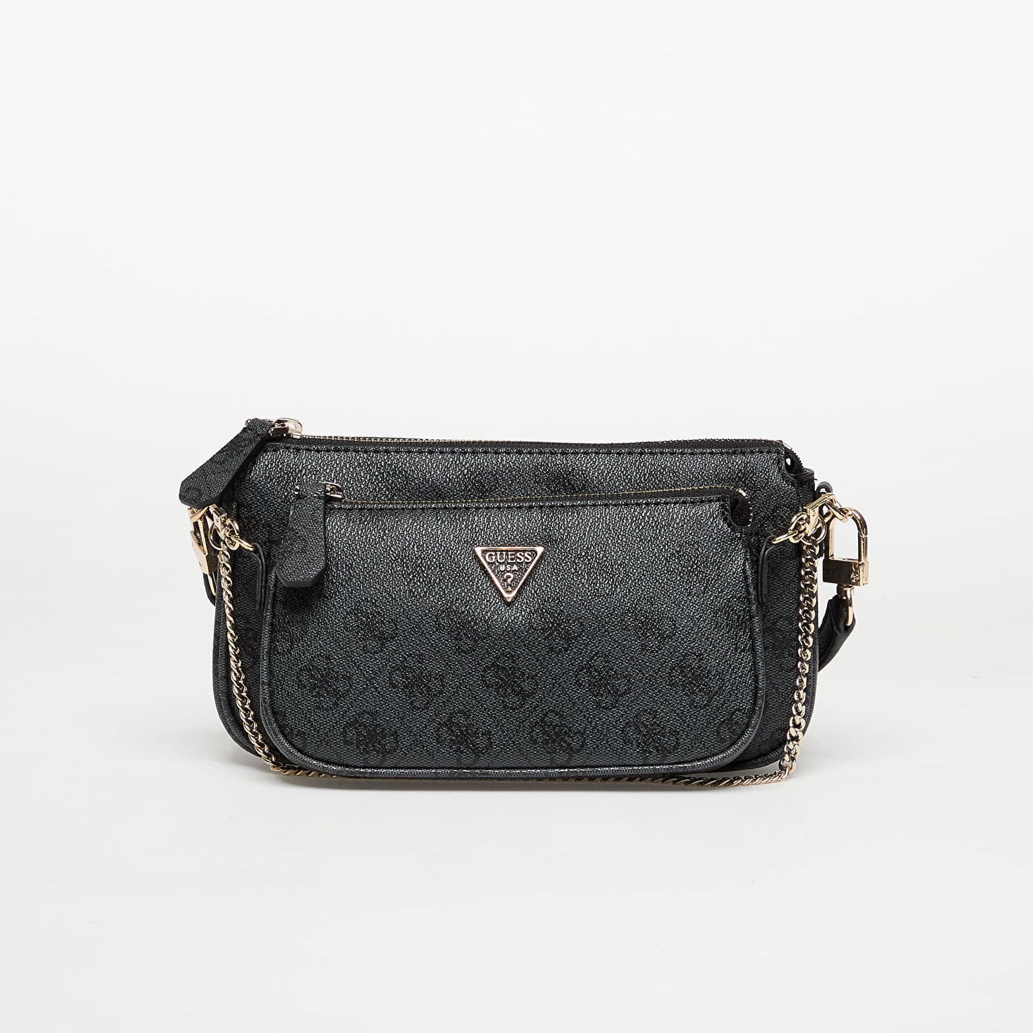 Taška cez rameno GUESS Noelle II Double Pouch Crossbody Bag Čierna | HWBG9672710-CLO, 0