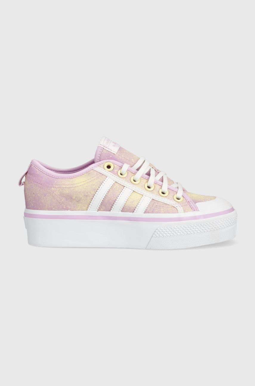Tenisky a topánky adidas Originals NIZZA PLATFORM Ružová | GY9476, 0