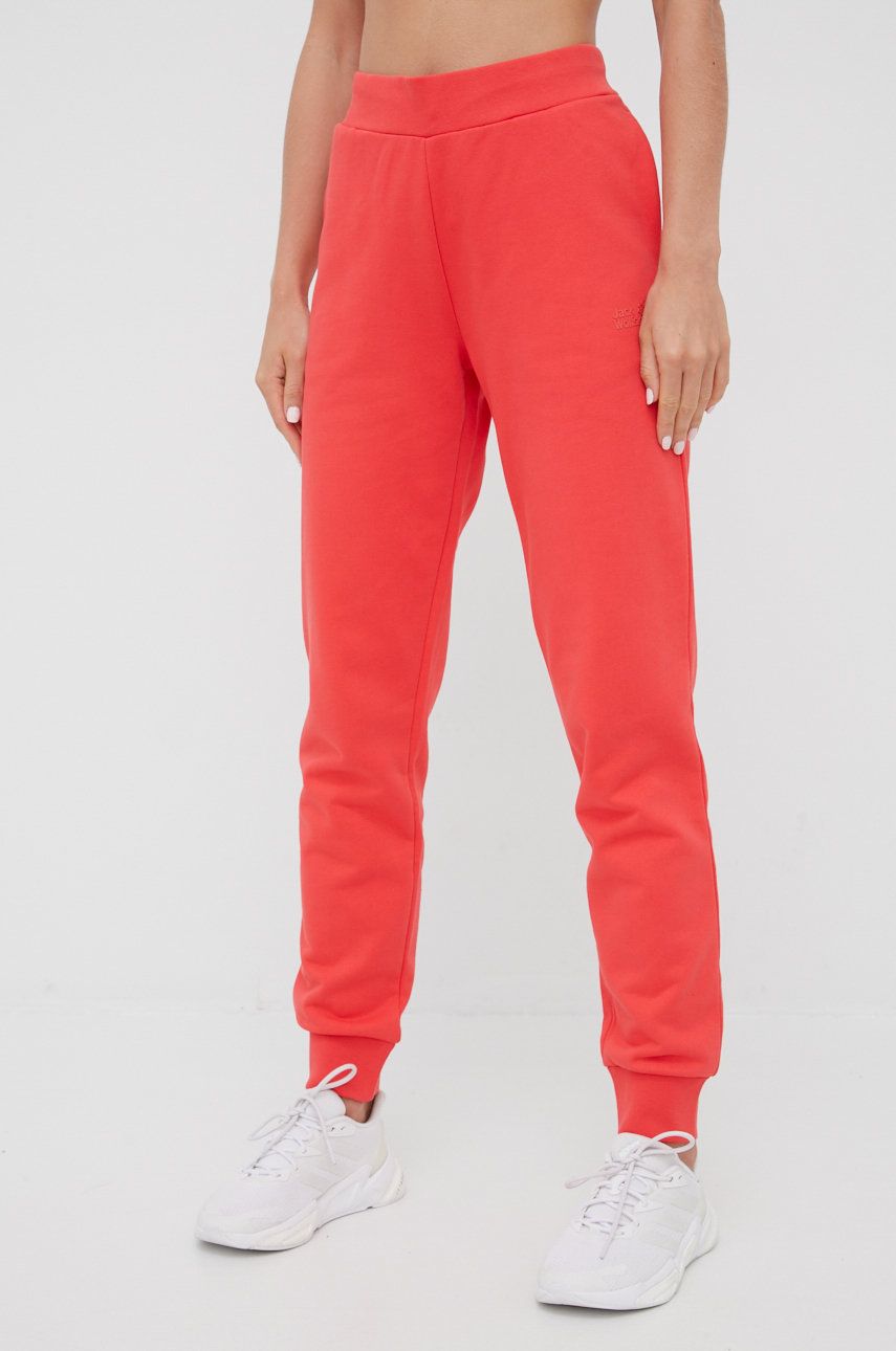 Tepláky Jack Wolfskin Sweatpants Červená | 1507091.2058, 0