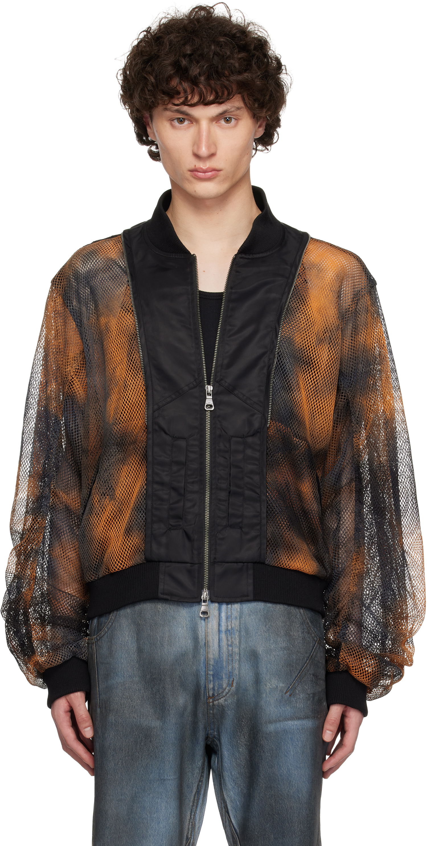Bomber bunda Andersson Bell Andersson Bell Double Layer Mesh Bomber Jacket Oranžová | awa701u, 0