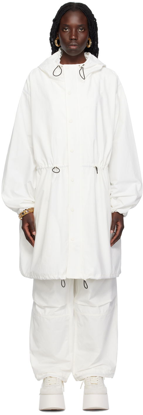 Parka Marc Jacobs Marc Jacobs 'The Balloon' Hooded Parka Biela | 2P3RJC001W02, 0