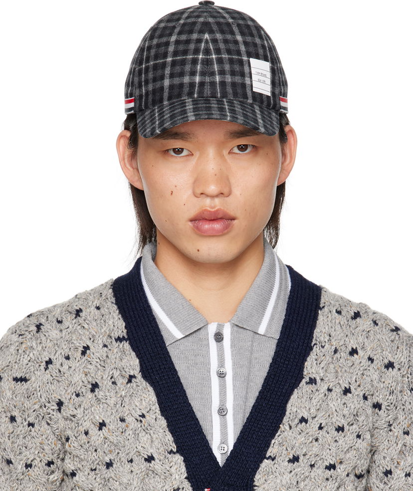 Šiltovka Thom Browne Gray Classic 6-Panel Cap Šedá | MHC328E-F0667