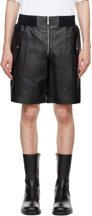 Šortky Helmut Lang Zip Bomber Leather Shorts Čierna | O04HW210, 0