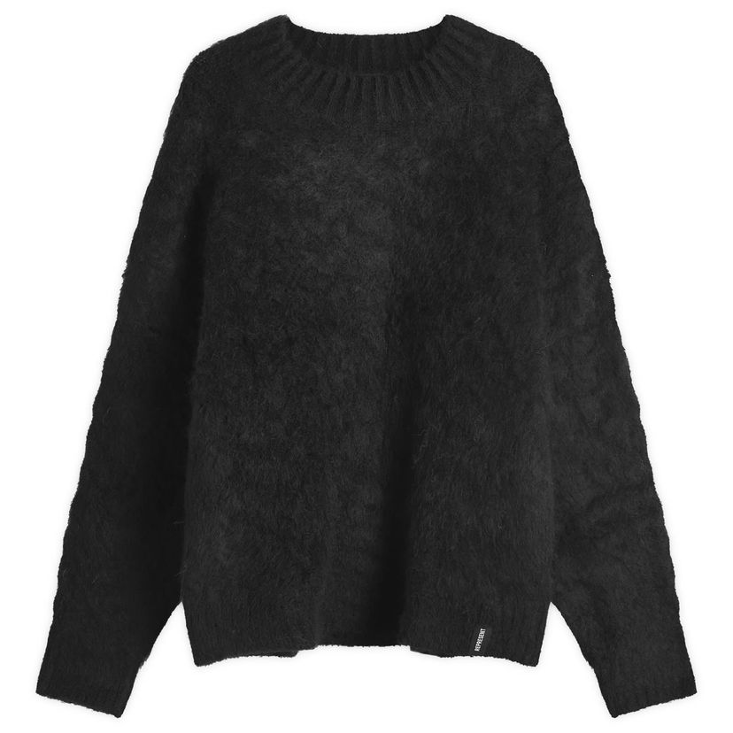 Sveter Represent Clo Alpaca Cable Knit Sweater Čierna | MLM3064-001