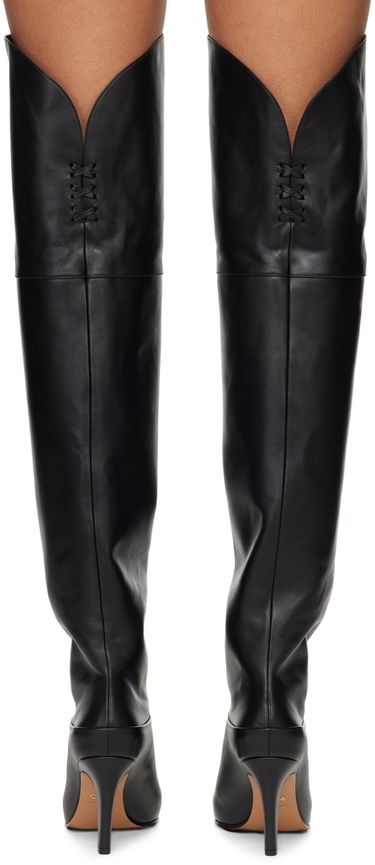 Ponožky CHLOÉ Chloé Eve Thigh-High Leather Boots Čierna | CHC24A03PMF, 1