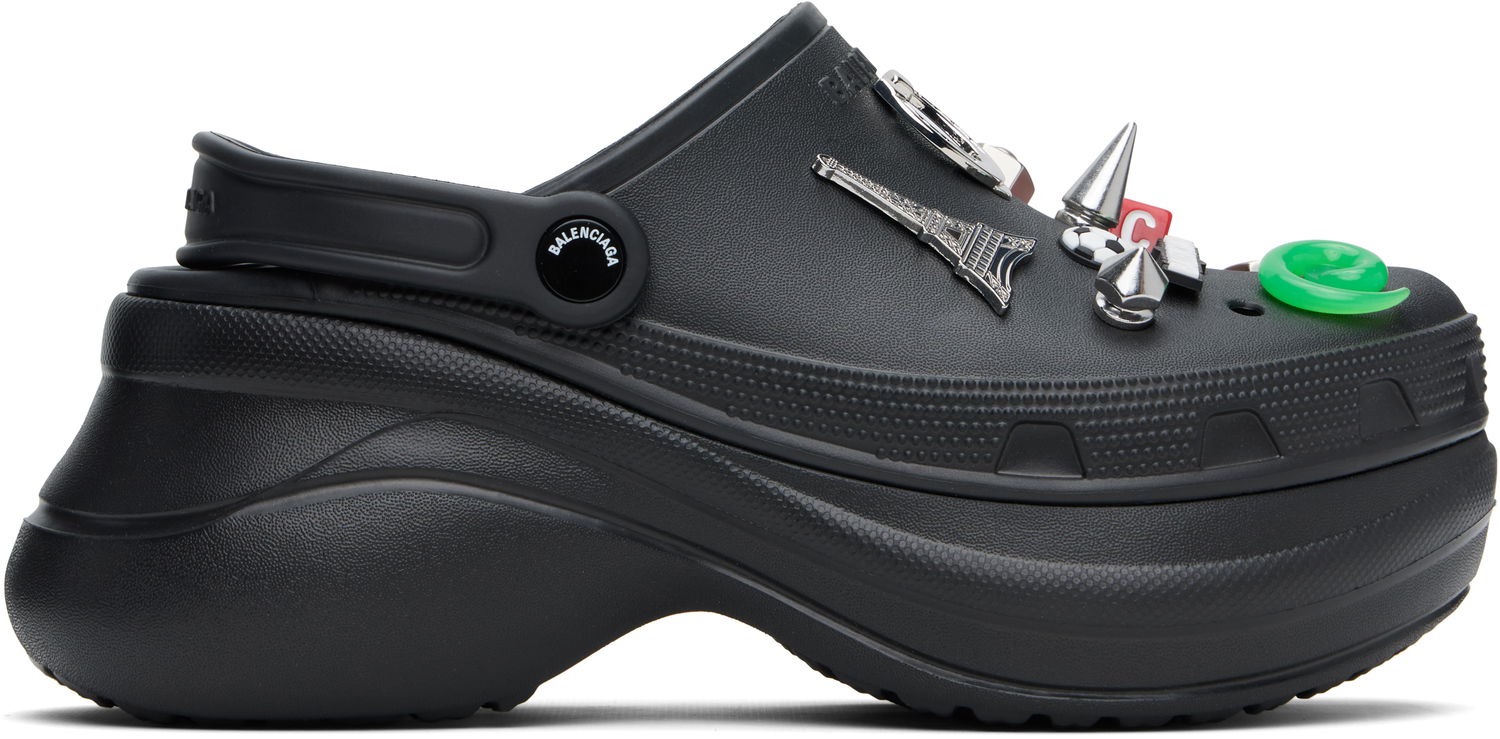 Oblečenie Balenciaga Balenciaga Crocs Edition Jibbitz Mules Čierna | 720857W0FOY, 0