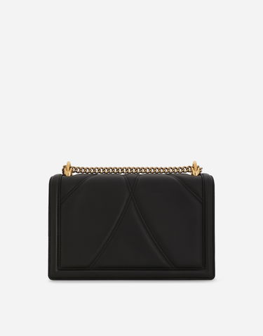 Taška cez rameno Dolce & Gabbana Large Devotion Quilted Nappa Leather Shoulder And Crossbody Bag Čierna | BB7100AW43780999, 3