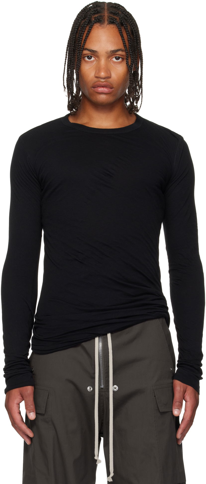 Tričko Rick Owens Rick Owens Concordians Double Long Sleeve T-Shirt Čierna | RU02E1257 UCDB
