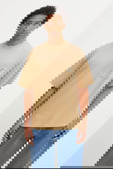 Tričko Carhartt WIP S/S Hudson Pocket T-Shirt Béžová | I035140.07E5F, 0