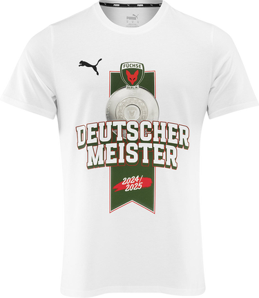 Tričko Puma Füchse Berlin German Champion 2024/2025 T-Shirt Biela | 658615fuxm25-04, 0
